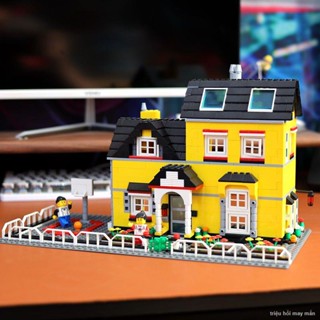 Tương thích với các khối xây dựng nhà Lego xây dựng biệt thự thành phố hiện đại đồ chơi lắp ráp cho bé trai và bé gái