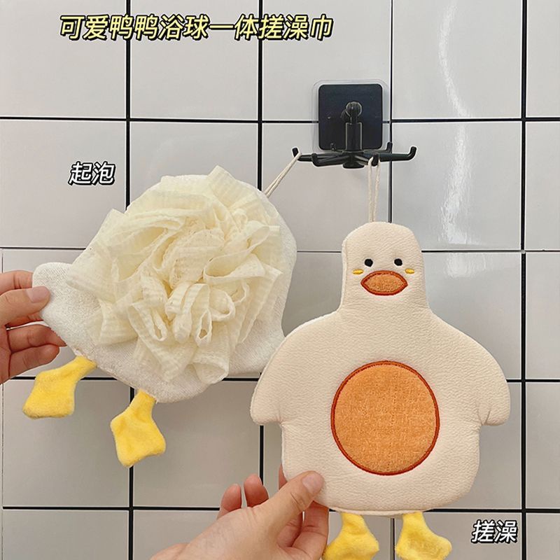 Khăn Tắm Hai Trong Một Hình Đôi Găng Tay Mềm Mại Họa Tiết Hoa Hoạt Hình Đáng Yêu Dành Cho Bạn Nữ