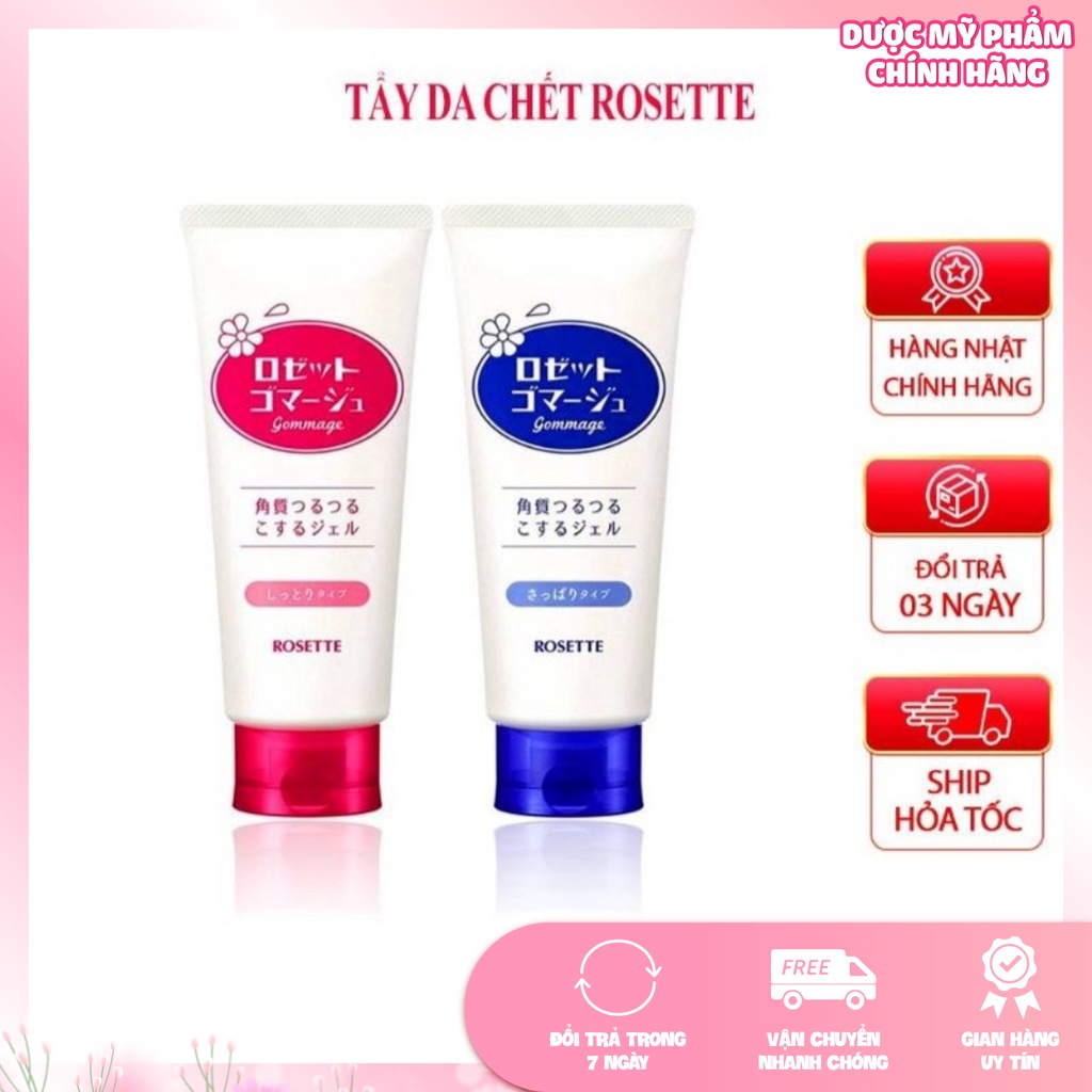 Tẩy da chết Rosette Peeling Gel Nhật Bản 120g giúp tẩy sạch tế bào chết trên da