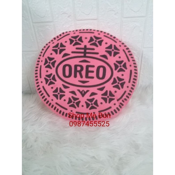 GỐI TỰA LƯNG MÀU HỒNG SIÊU KUTE (QUÀ TẶNG OREO)