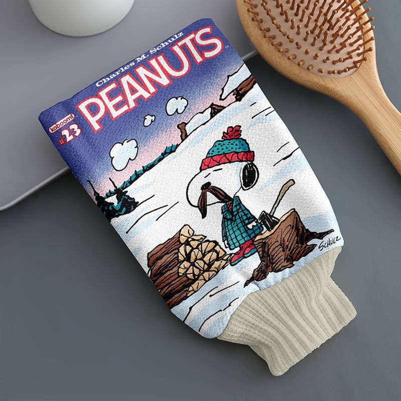 Khăn Tắm Chà Lưng In Hình Chú Chó Snoopy Đáng Yêu Tiện Dụng Cho Gia Đình