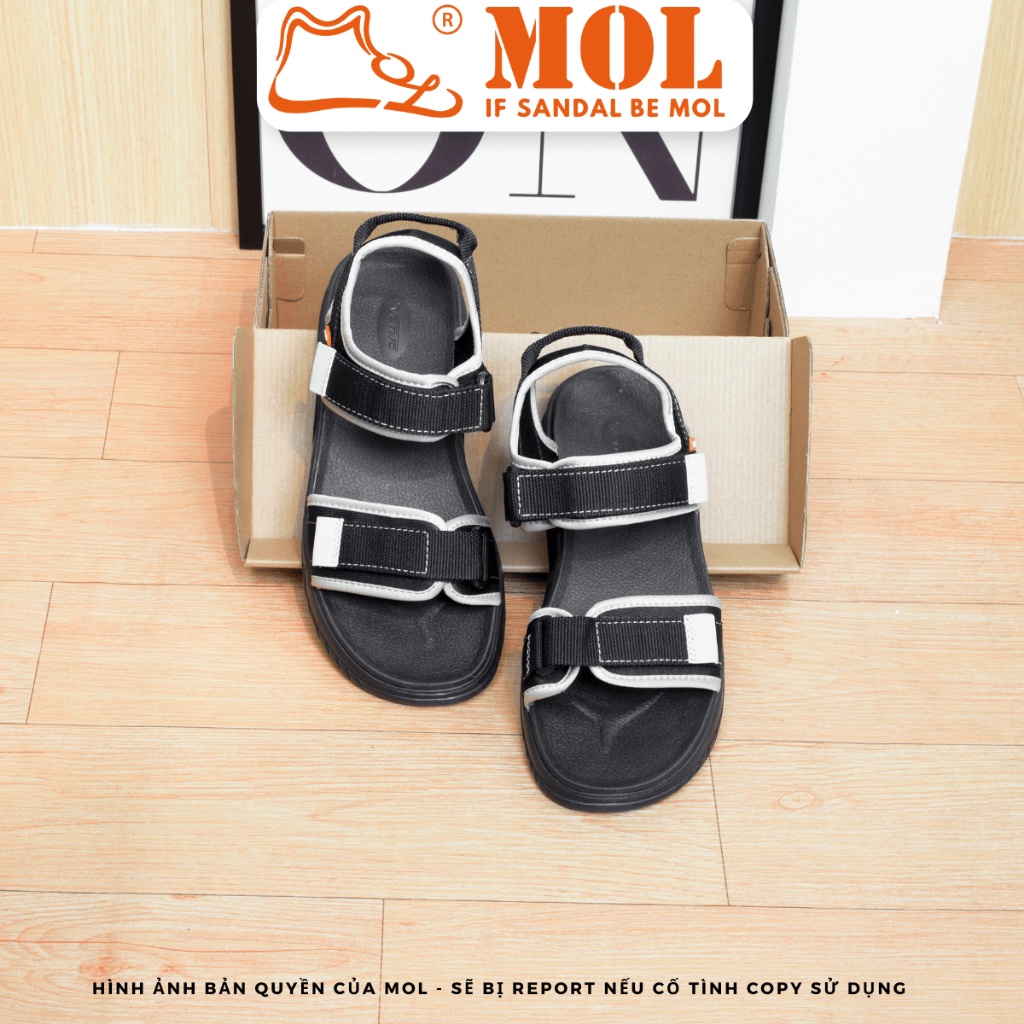 Sandal nam hiệu Vento 2 quai ngang NB147B màu đen