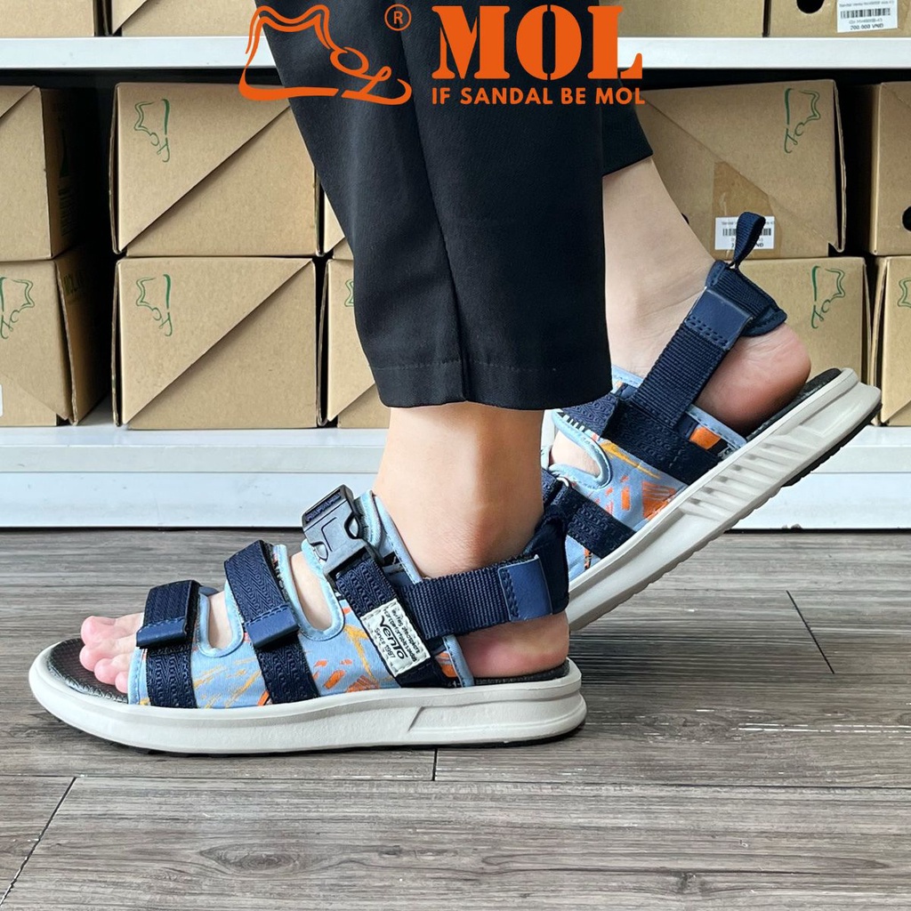 Sandal nữ Vento 3 quai ngang NB126XD màu xanh dương