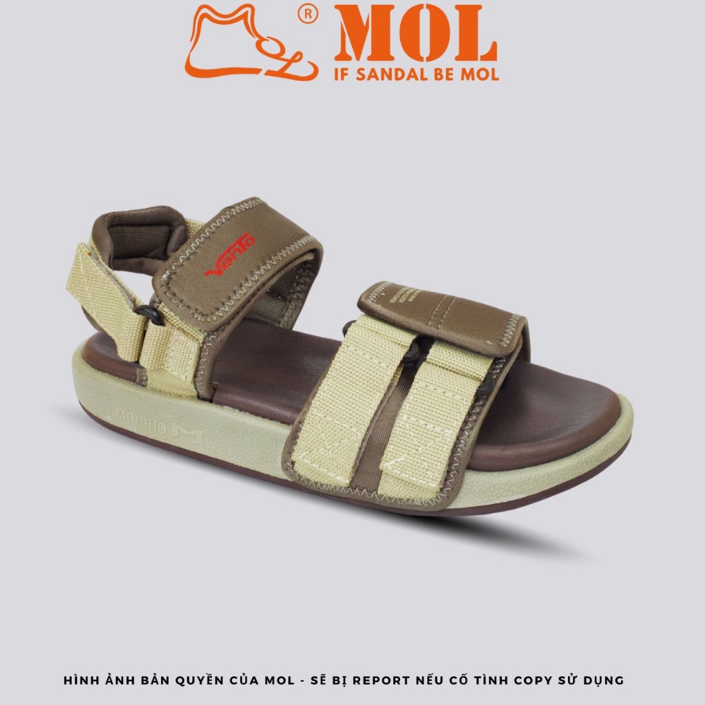 Sandal nam nữ unisex hiệu Vento 2 quai ngang SD10110Be màu beige