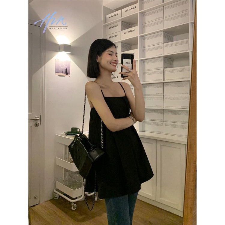 Áo Hai Dây Dáng Rộng Thời Trang Mùa Hè 2023 Phong Cách Mới Cho Nữ