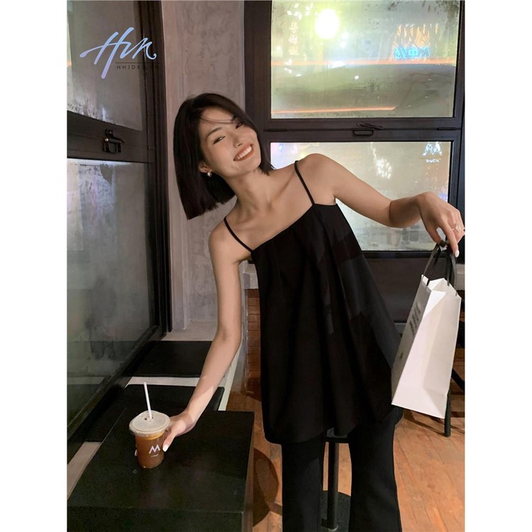 Áo Hai Dây Dáng Rộng Thời Trang Mùa Hè 2023 Phong Cách Mới Cho Nữ