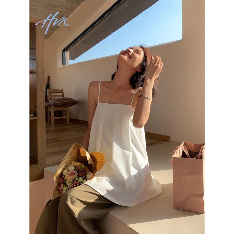 Áo Hai Dây Dáng Rộng Thời Trang Mùa Hè 2023 Phong Cách Mới Cho Nữ