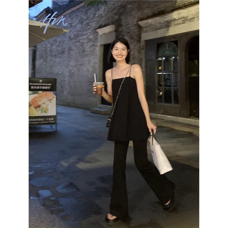 Áo Hai Dây Dáng Rộng Thời Trang Mùa Hè 2023 Phong Cách Mới Cho Nữ