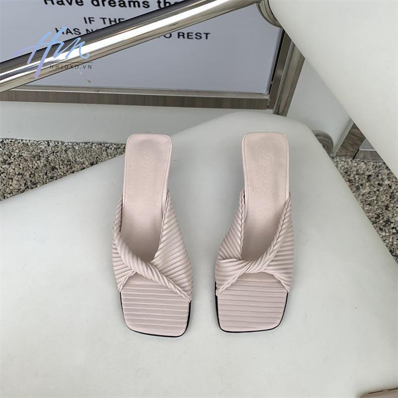 Giày Sandal Cao Gót Hở Ngón Thời Trang Mùa Hè 2023 Dành Cho Nữ