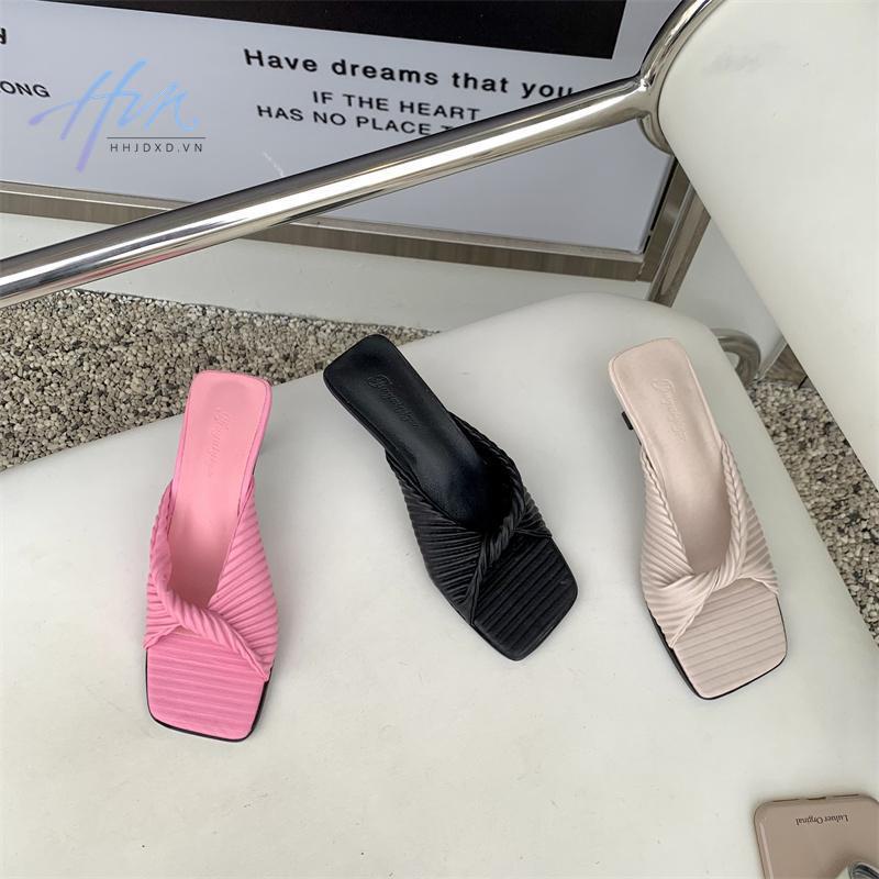 Giày Sandal Cao Gót Hở Ngón Thời Trang Mùa Hè 2023 Dành Cho Nữ