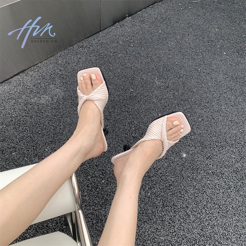 Giày Sandal Cao Gót Hở Ngón Thời Trang Mùa Hè 2023 Dành Cho Nữ