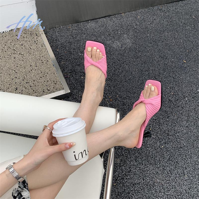 Giày Sandal Cao Gót Hở Ngón Thời Trang Mùa Hè 2023 Dành Cho Nữ