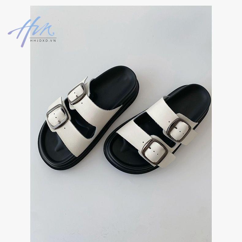 Giày Sandal Đế Dày Hở Ngón Chống Trượt Phong Cách Hàn Quốc Thời Trang Mùa Hè Cho Nữ