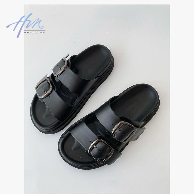 Giày Sandal Đế Dày Hở Ngón Chống Trượt Phong Cách Hàn Quốc Thời Trang Mùa Hè Cho Nữ