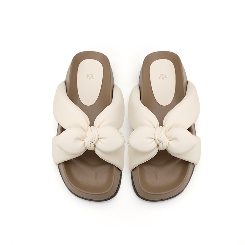Giày Sandal Đế Dày Tăng Chiều Cao Đính Nơ Phong Cách Retro Mùa Hè 2023