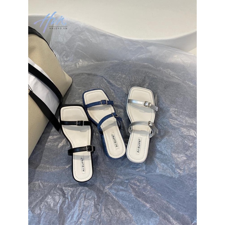 Dép Sandal Đế Dày Tăng Chiều Cao Chống Trượt Phong Cách Pháp Thời Trang Mùa Hè 2023