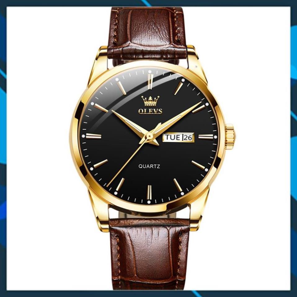 [SIEU SALE ] Đồng hồ nam OLEVS Nhật Bản,Chống nước,Chống Xước,Đồng hồ chạy pin,dạ quang,Dây da cao cấp | BigBuy360 - bigbuy360.vn