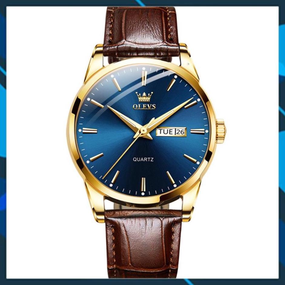 [SIEU SALE ] Đồng hồ nam OLEVS Nhật Bản,Chống nước,Chống Xước,Đồng hồ chạy pin,dạ quang,Dây da cao cấp | BigBuy360 - bigbuy360.vn