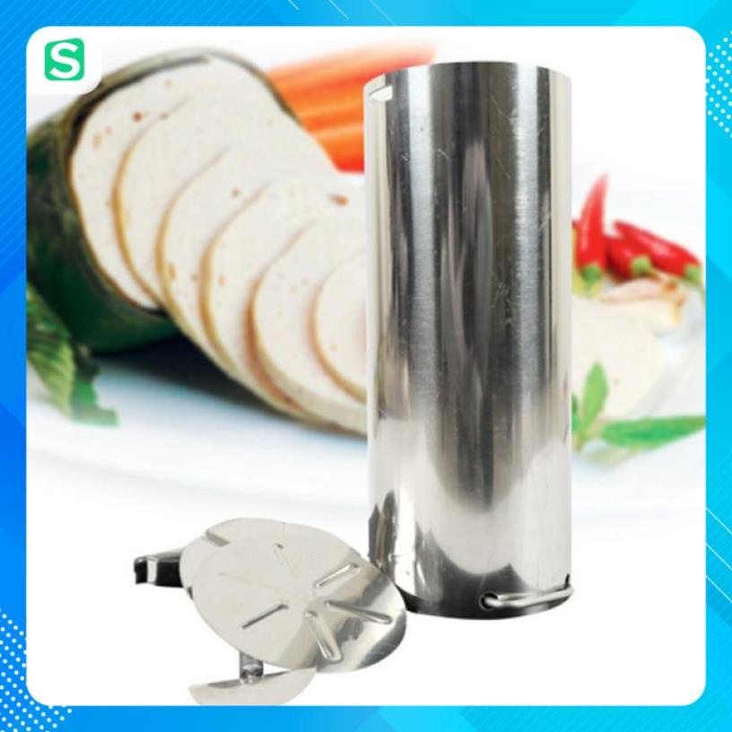Khuôn làm giò chả bằng inox chống rỉ bền bỉ sang trọng và chắc chắn, Khuôn làm giò lụa, giò xào bằng inox 304 chống rỉ