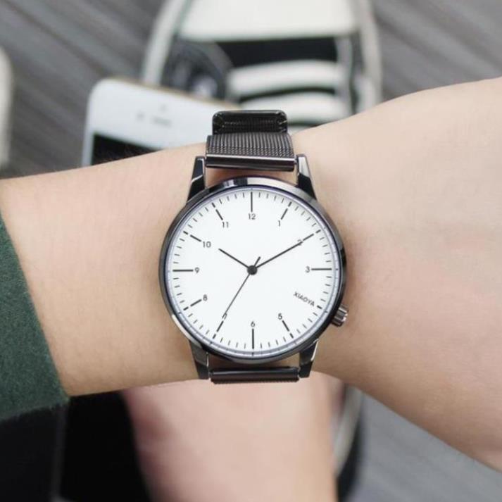 Đồng Hồ Xiaoya 1251 Với Dây Kim Loại Dành Cho Cặp Đôi