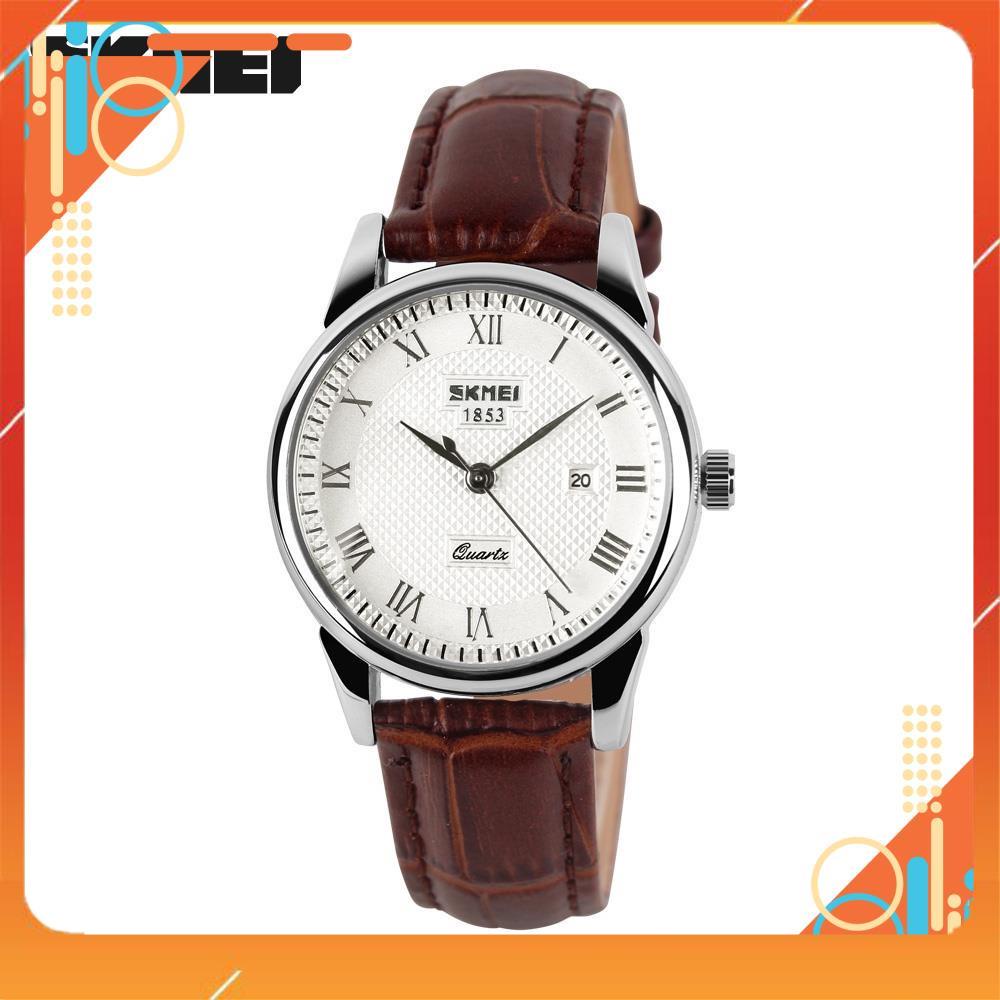 Đồng hồ nữ dây da SKMIE,Doanh nhân Đồng hồ thạch anh Thời trang mới Dây da không thấm nướC,BH 12 tháng