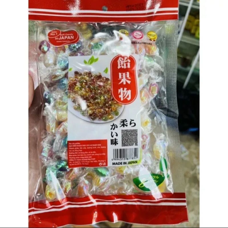 kẹo óng ánh trái cây 8 vị nhật bản gói 180g và 300g