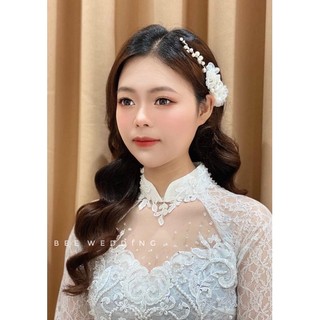 Cài hoa Cài Tóc Cô Dâu màu trắng