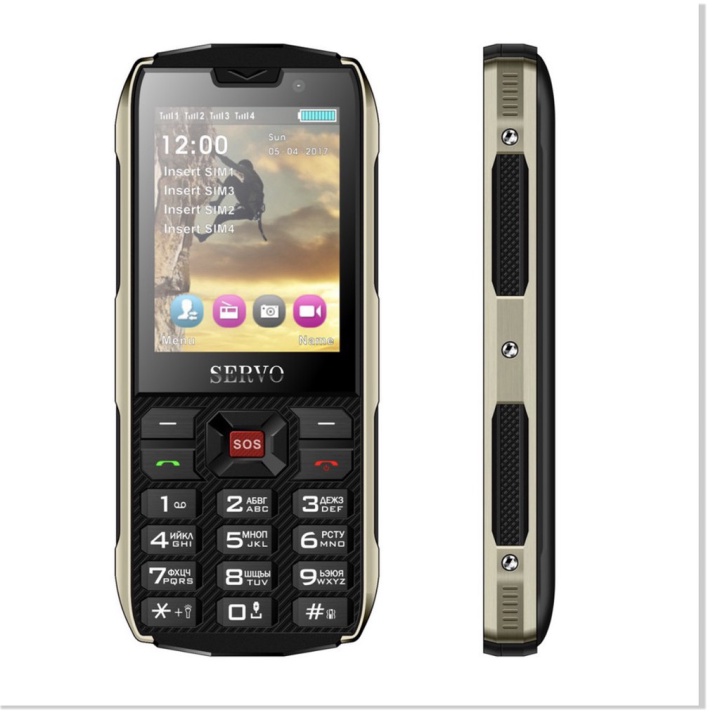 (Chính Hãng Flora HCM) ĐIỆN THOẠI MINI SIÊU MỎNG 4 SIM 4 SÓNG SERVO (Black)-