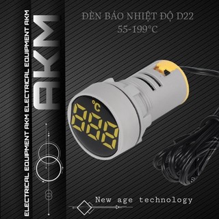 đèn báo nhiệt độ phi 22