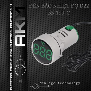 đèn báo nhiệt độ phi 22