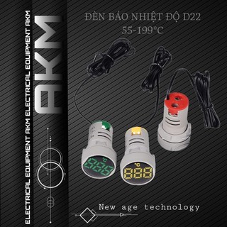 đèn báo nhiệt độ phi 22