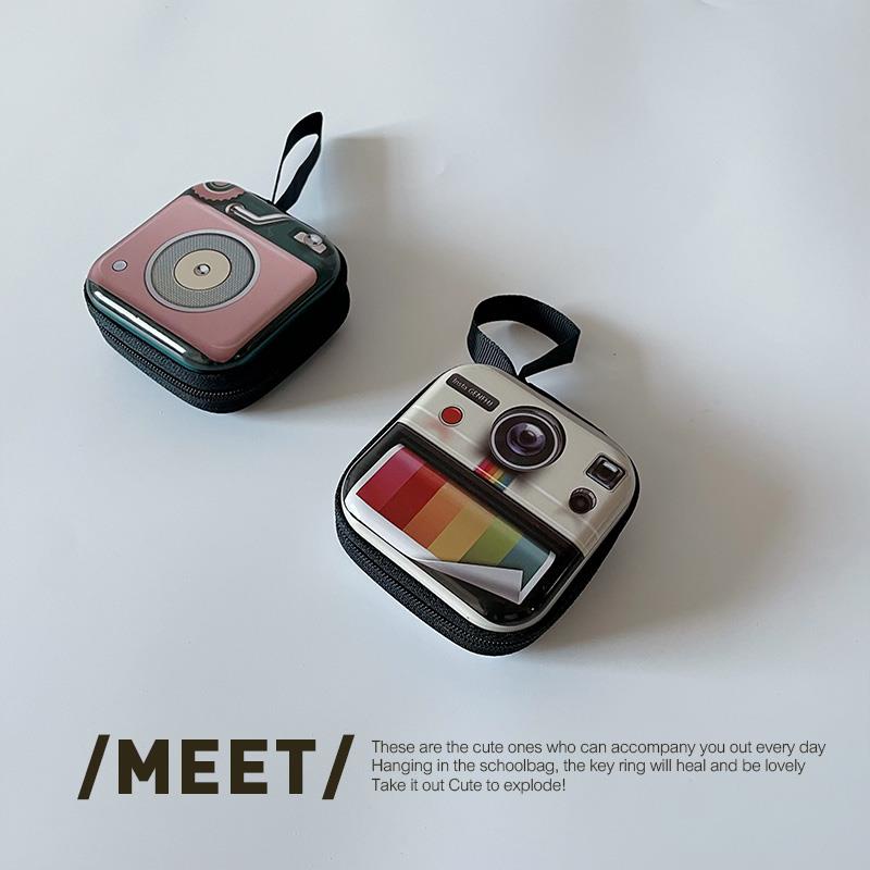 ✵ Sáng Tạo Retro Thiếc Siêu Lửa Ins Phong Cách Mini Cầm Tay Dễ Thương Tiền, Chìa Khóa Đồng Xu Tai Nghe Túi Bảo Quản