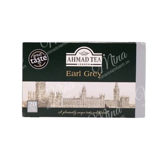Trà đen bá tước/earl grey ahmad túi lọc - hộp 20 túi