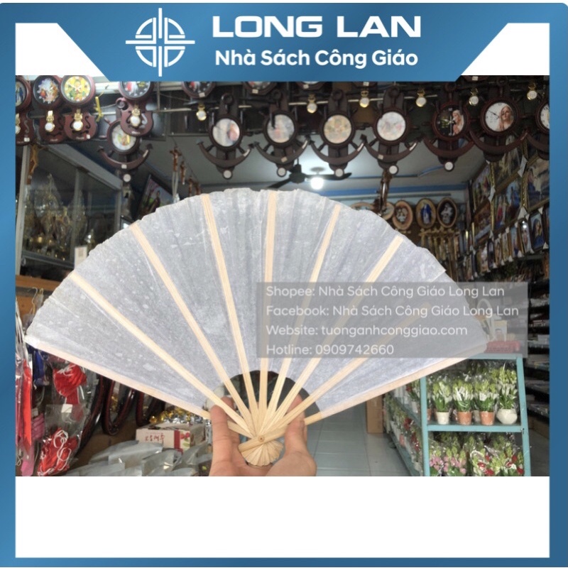 QUẠT GIẤY 30cm-QUÀ TẶNG CÔNG GIÁO