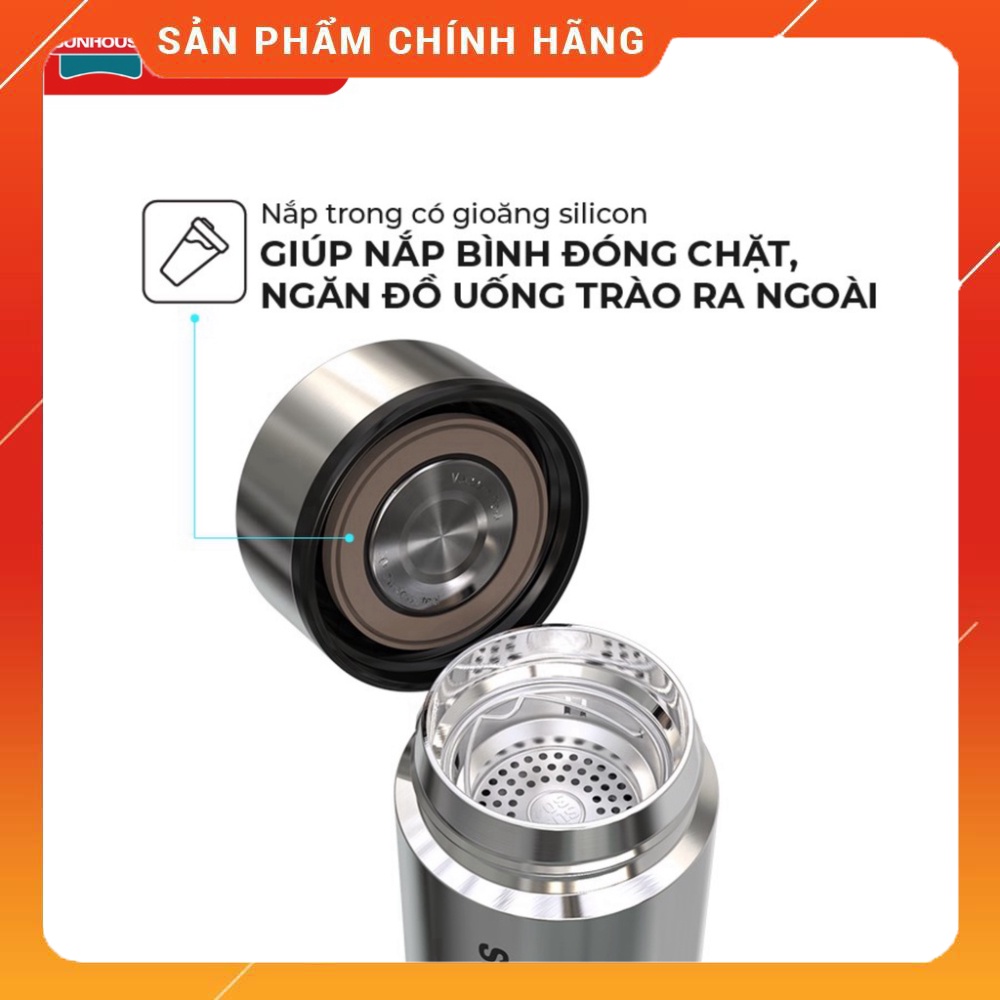 Bình giữ nhiệt Inox 304 SUNHOUSE 450ml KS-TU450I