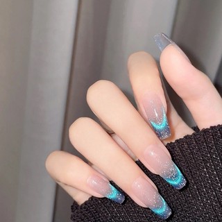 Nailbox thiết kế mắt mèo ánh xanh lấp lánh