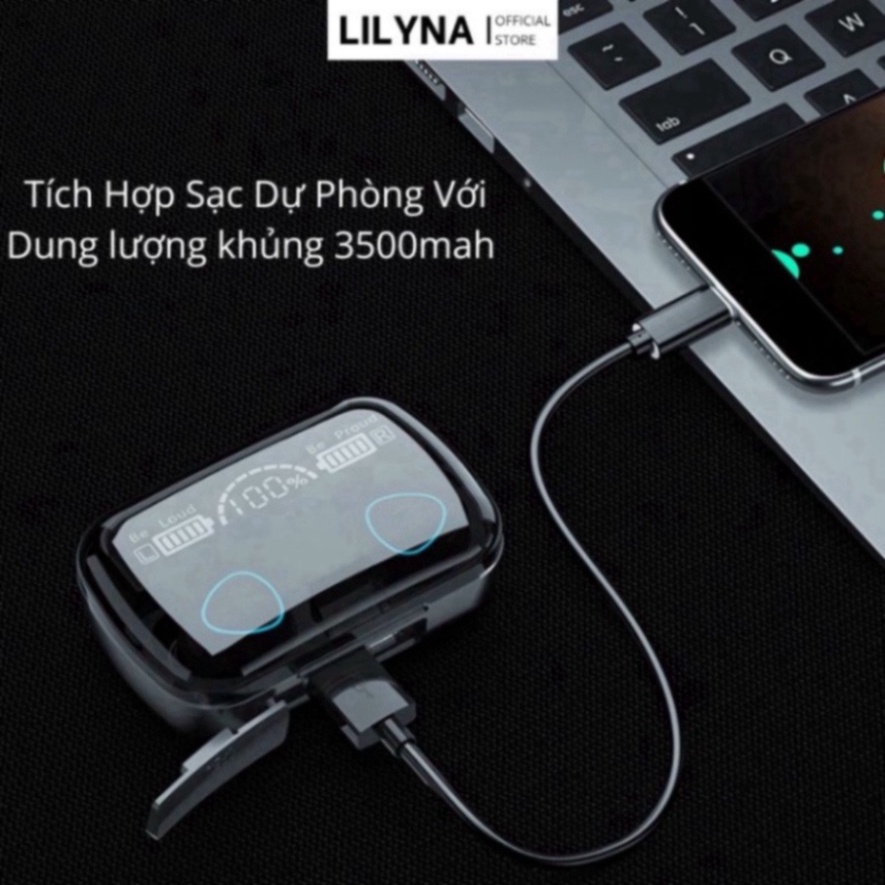 Tai nghe Bluetooth M10 bản Pro, pin trâu 3000mah, chống nước, nút cảm ứng screen Led Gaming
