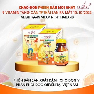 Vitamin TP tăng cân Thái Lan 100v, Cải thiện cân nặng, hỗ trợ ăn ngủ ngon, tăng cân hiệu quả
