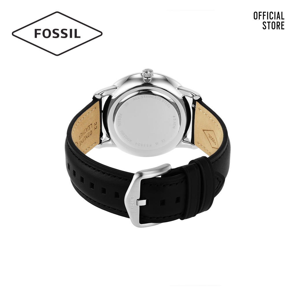 Đồng hồ nam Fossil NEUTRA FS5904 dây da - màu đen