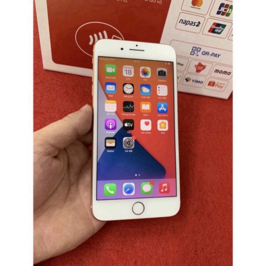 Điện thoại ip 8 plus 256gb bảo hành 12 tháng, mới 100% nguyên seal hoàn tiền trong 7 ngày( tặng kèm ốp lưng và cường lực