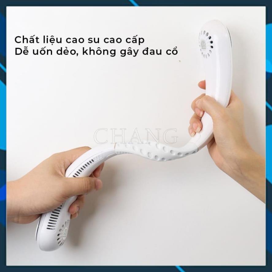 Quạt Đeo Cổ Tích Điện Mini Không Cánh Tiện Lợi, 3 Cấp Độ, Kiểu Dáng Thể Thao, Sử Dụng Trong 10H -Tech