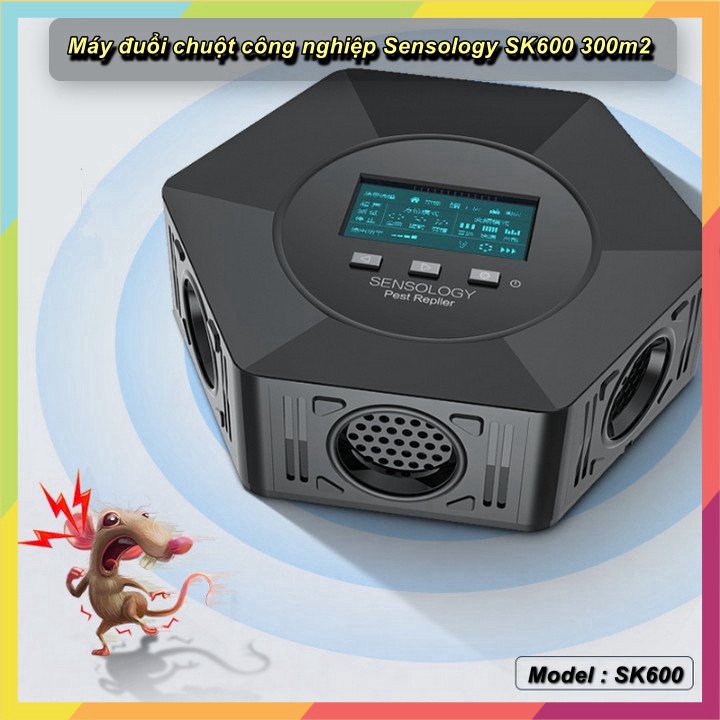 Shyn98 HCM Máy đuổi chuột công nghiệp Sensology SK-600 300m2 -