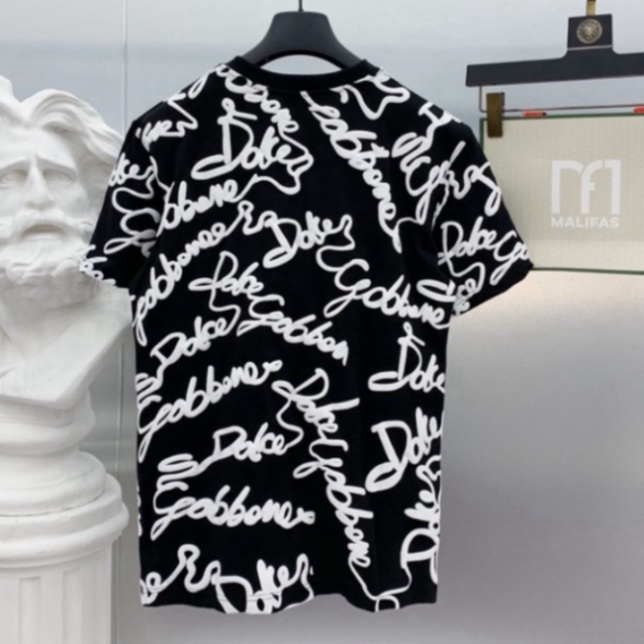 Áo phông Nam cot.ton in chữ Do.lce quanh áo nhiều chữ siêu hot 2023