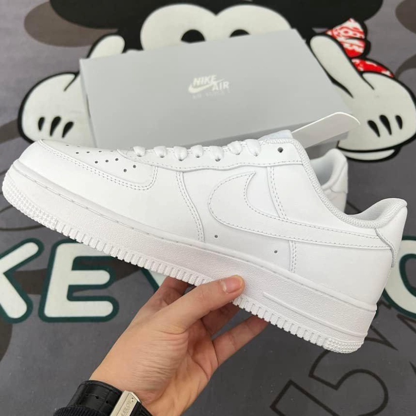Giày Air Force 1 trắng, Giày thể thao nam nữ AF1 full trắng đế air full phụ kiện | BigBuy360 - bigbuy360.vn