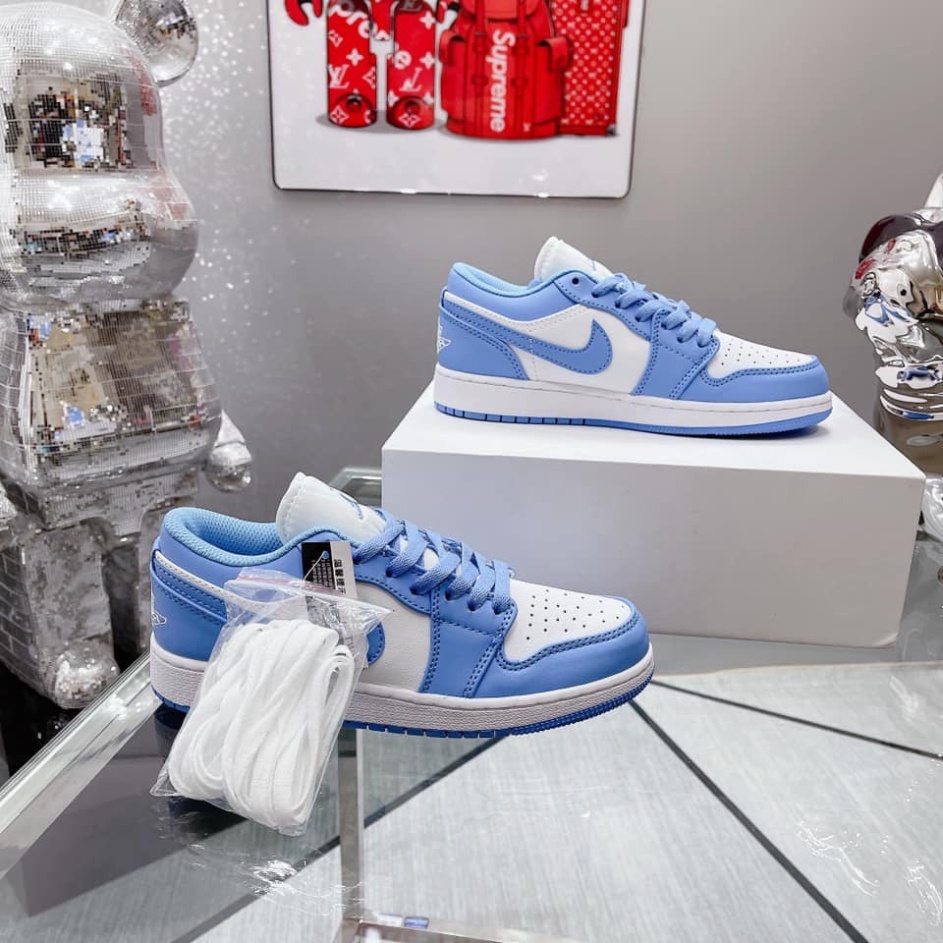 Giày 𝐉𝐨𝐫𝐝𝐚𝐧 Xanh Dương 𝐜ổ thấp - Sneaker Unisex Nam Nữ Hàng cao cấp bản Trung hottrend 2023