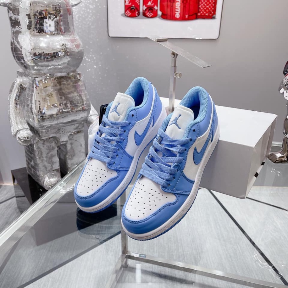 Giày 𝐉𝐨𝐫𝐝𝐚𝐧 Xanh Dương 𝐜ổ thấp - Sneaker Unisex Nam Nữ Hàng cao cấp bản Trung hottrend 2023