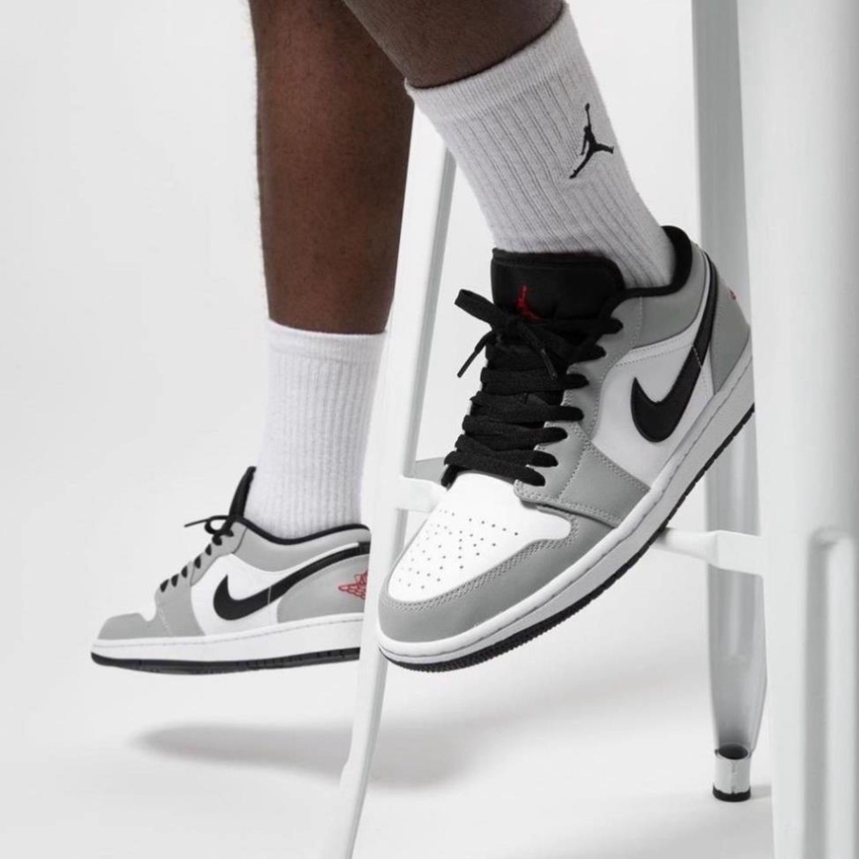 Giày  𝐉𝐨𝐫𝐝𝐚𝐧 Xám Đen 𝐜ổ thấp - Sneaker Unisex Nam Nữ Hàng cao cấp bản Trung hottrend 2023