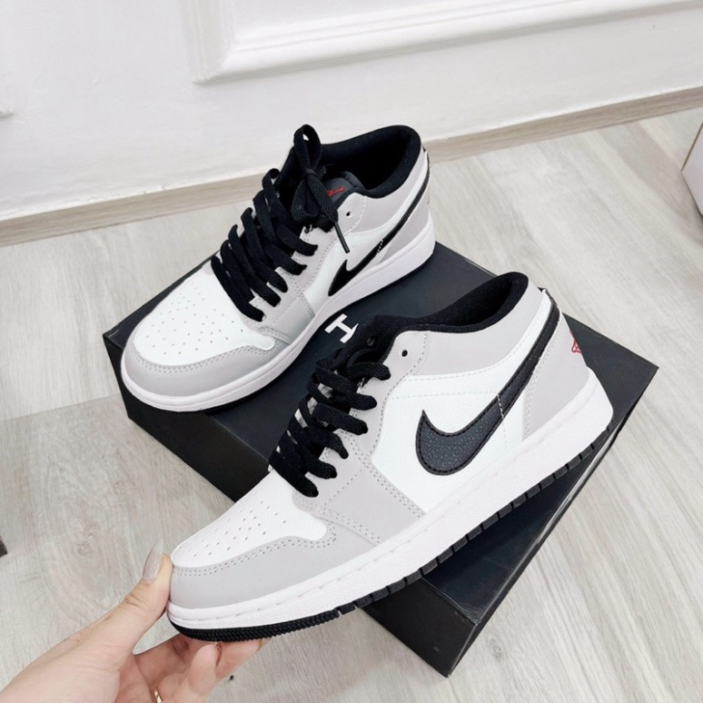 Giày  𝐉𝐨𝐫𝐝𝐚𝐧 Xám Đen 𝐜ổ thấp - Sneaker Unisex Nam Nữ Hàng cao cấp bản Trung hottrend 2023
