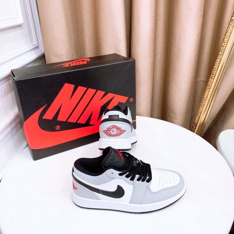 Giày  𝐉𝐨𝐫𝐝𝐚𝐧 Xám Đen 𝐜ổ thấp - Sneaker Unisex Nam Nữ Hàng cao cấp bản Trung hottrend 2023