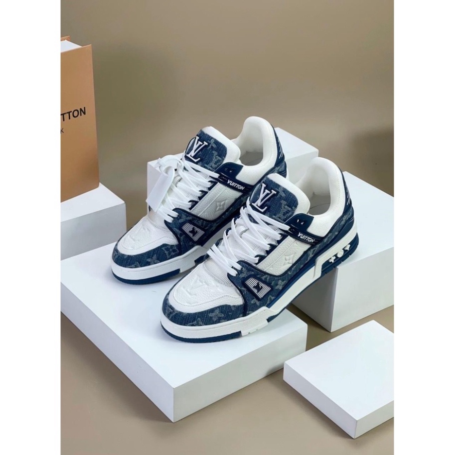 Giày LV Trainer, Louis Vuitton Trainer Black White, Giày LV Louis Vuitton HÀNG CAO CẤP [ FULL+BILL + BOX ] | BigBuy360 - bigbuy360.vn